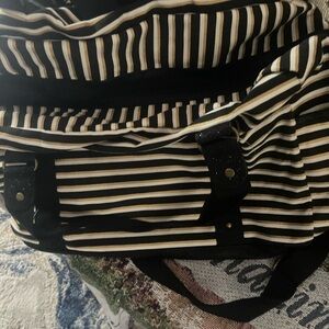 Striped Black and White Women’s Tote Bag